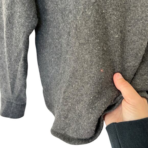 Rossopuro Gray Wool Cashmere Sweater Sz S - Picture 2 of 5